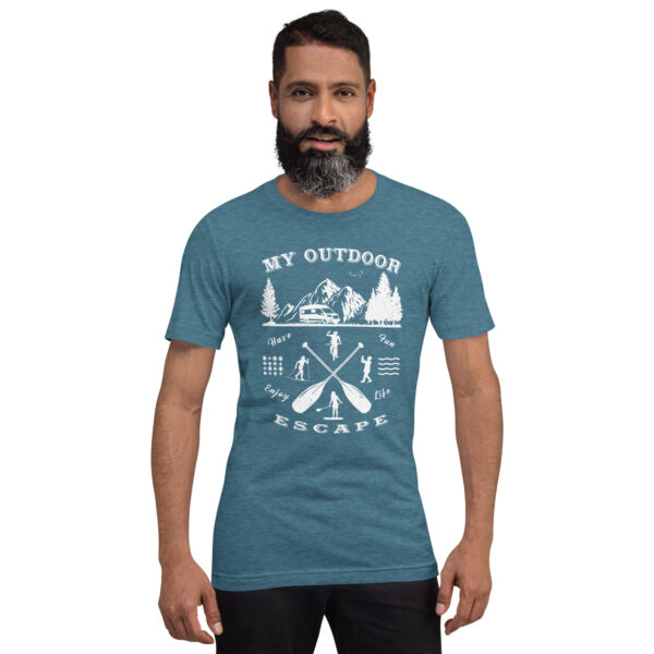 unisex staple t shirt heather deep teal front 63aef73c97343