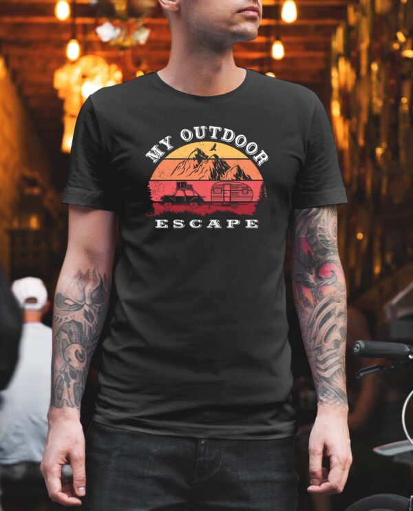 My Outdoor Escape Caper, Trailer, Hiking T-shirt