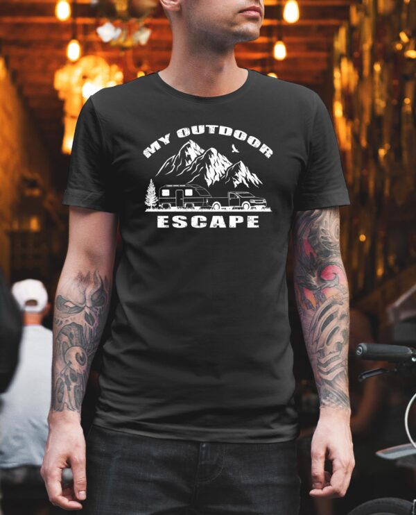 My Outdoor Escape Caper, Trailer, Hiking T-shirt