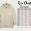 Gildan18500SizeChartInches