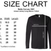 Size Chart Bella Canvas 3501 Black Shirt Download nf2
